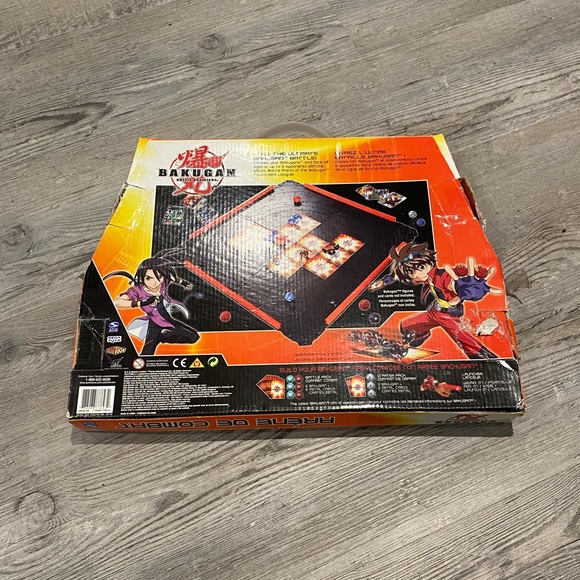 Bakugan Battle Brawlers Official Square Battle Field Arena Black Red Rails 2007 - Picture 2 of 2